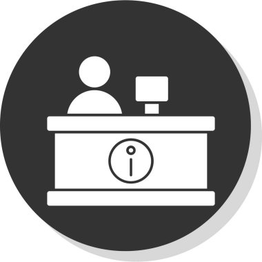 Resepsiyon simgesinin vektör illüstrasyonu