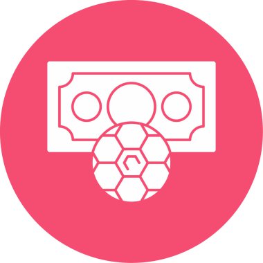 futbol web simgesi basit illüstrasyon