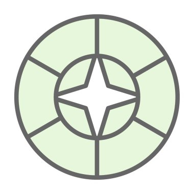 Bir yıldız simgesinin vektör illüstrasyonu