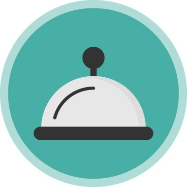 zil düz simgesini, vektör, illüstrasyon