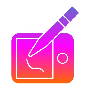 Tablet ikon vektör çizimi