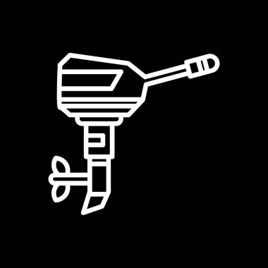 Çekiç ve çivi ikon vektör çizimi tasarımı