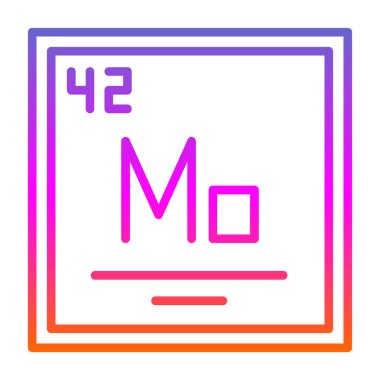 Atomik moleküllü 3 boyutlu kimyasal elementin vektör çizimi.