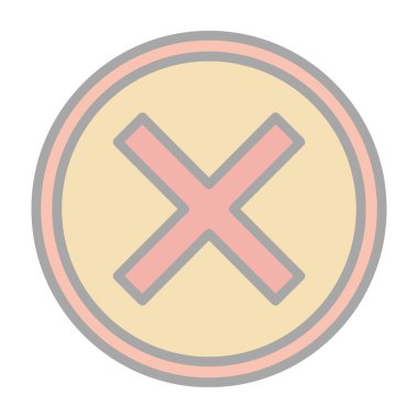 Haç. Web simgesi basit illüstrasyon