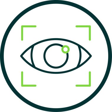 Göz simgesi, vektör illüstrasyonu