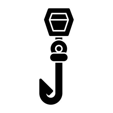 Basit düz kanca vektör çizimi