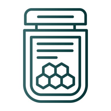 Basit Bal simgesi, vektör illüstrasyonu