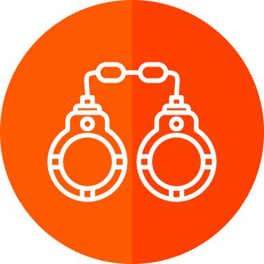 kelepçe simgesi, vektör illüstrasyonu