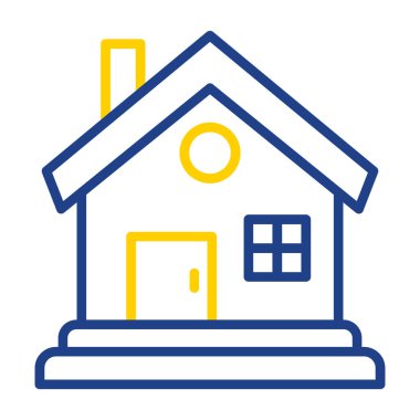 Ev vektör tasarımı. Ev düz simgesi 