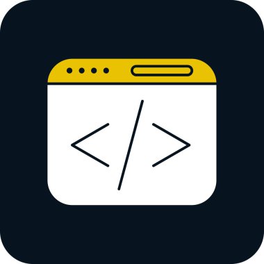 vektör ağ kodlama simgesi illüstrasyonu