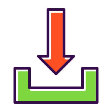 İndir. Web simgesi basit illüstrasyon