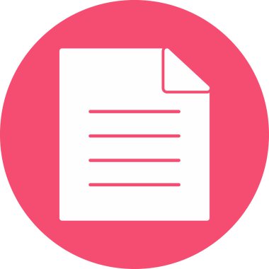 kağıt simgesi vektör illüstrasyonu