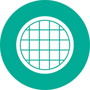 waffle düz vektör simgesi 