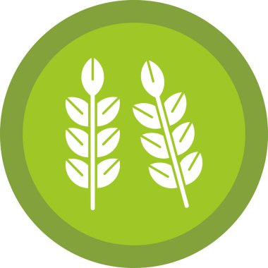 Buğday simgesi, vektör illüstrasyonu basit tasarım