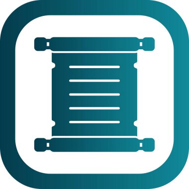 Parşömen simgesi, vektör illüstrasyonu basit tasarım