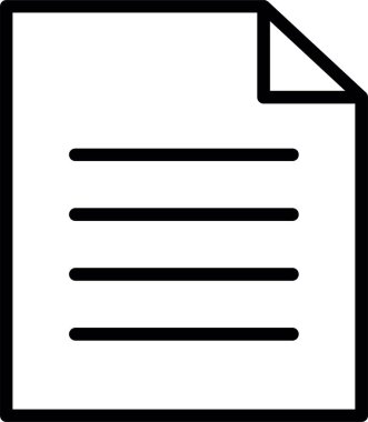 belge simgesi vektör illüstrasyonu