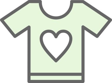 t-shirt simgesi, vektör illüstrasyonu basit tasarım