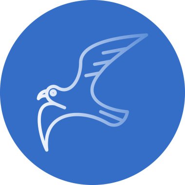 Martı. Web simgesi basit illüstrasyon 