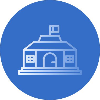 kilise simgesi vektör illüstrasyonu