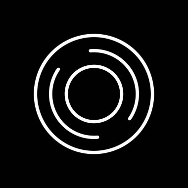 Soyut geometrik daire vektör simgesi. Vektör sanat. dairesel şekil ögesi