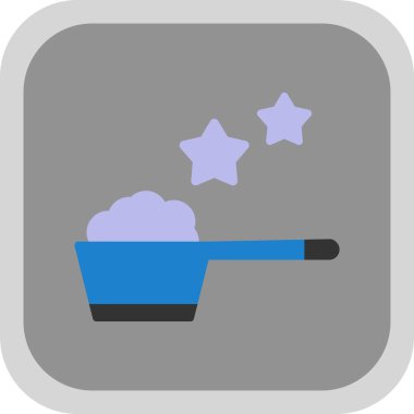 Kepçe simgesi, vektör illüstrasyonu 