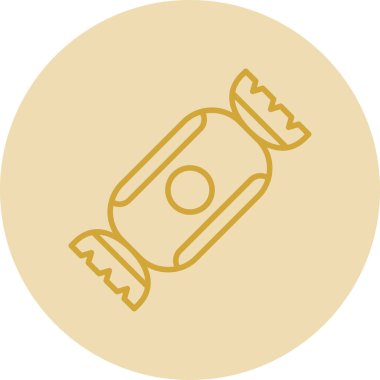 Şeker simgesinin vektör illüstrasyonu 