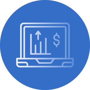 dizüstü bilgisayar simgesi, vektör illüstrasyonu basit tasarım