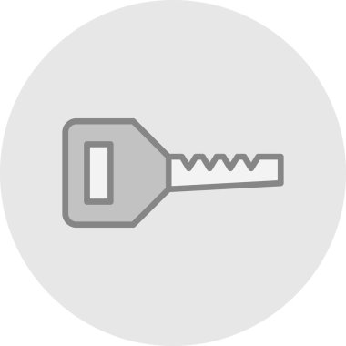 anahtar simgesi, vektör illüstrasyonu basit tasarım