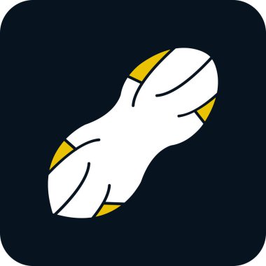 Peanut web simgesi, vektör illüstrasyonu