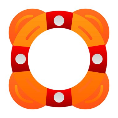 Hayat kurtarıcı. Web simgesi basit illüstrasyon