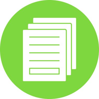 kağıt simgesi, vektör illüstrasyonu