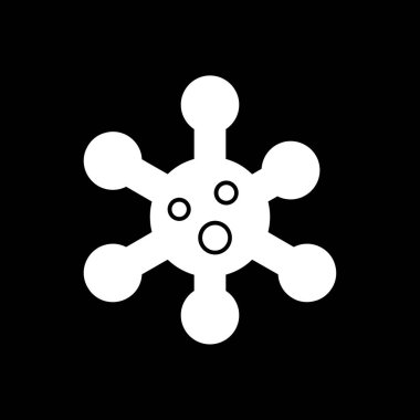 Kar Tanesi simgesi, vektör illüstrasyonu