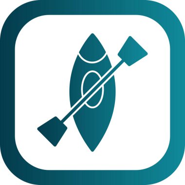 Kano yassı simgesinin vektör illüstrasyonu