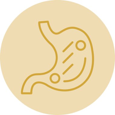 mide ikonu vektör illüstrasyonu 