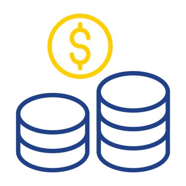 Dolar sikkeleri. Basit tasarım