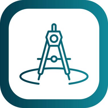 Pusula. Web simgesi basit illüstrasyon 