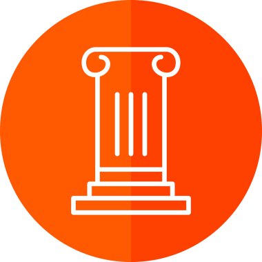 Sütun. Web simgesi basit illüstrasyon