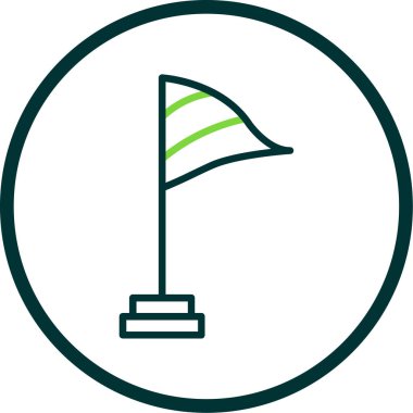 Golf topu ikonu vektör illüstrasyonu