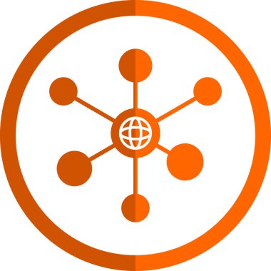 ağ simgesi, vektör illüstrasyonu basit tasarım