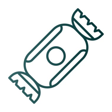 Şeker simgesinin vektör illüstrasyonu 