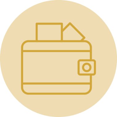 wallet icon, vector illustration simple design