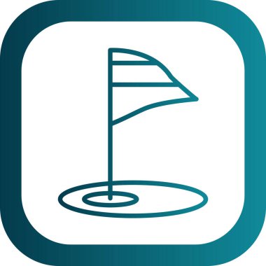 Benzersiz bayrak vektör simgesi