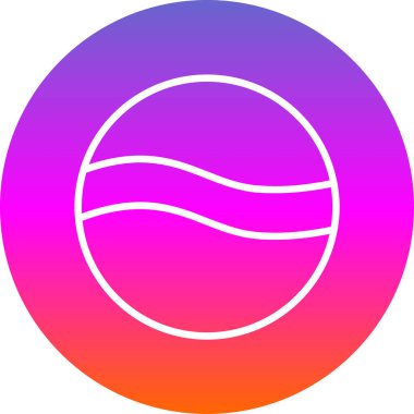 Golf topu web simgesi, basit tasarım