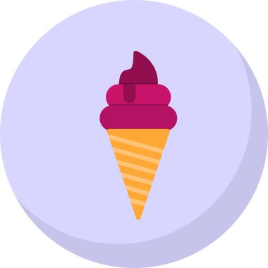 dondurma simgesi, vektör illüstrasyonu 