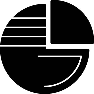 Pasta grafiği simgesinin vektör çizimi 