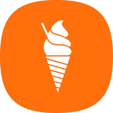 dondurma simgesi, vektör illüstrasyonu 