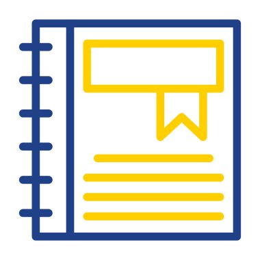 Belge simgesinin vektör illüstrasyonu