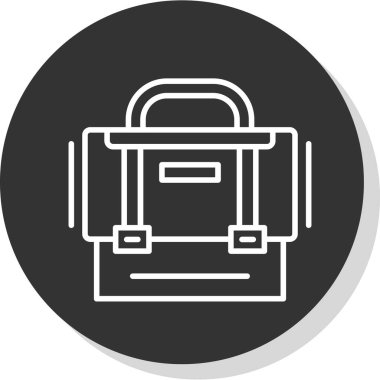  Evrak Çantası'nı web simge vektör çizim 