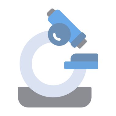 mikroskop simgesi, vektör illüstrasyonu basit tasarım