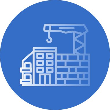 Fabrika simgesi vektör illüstrasyonu